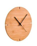 Reloj redondo pared de bambú