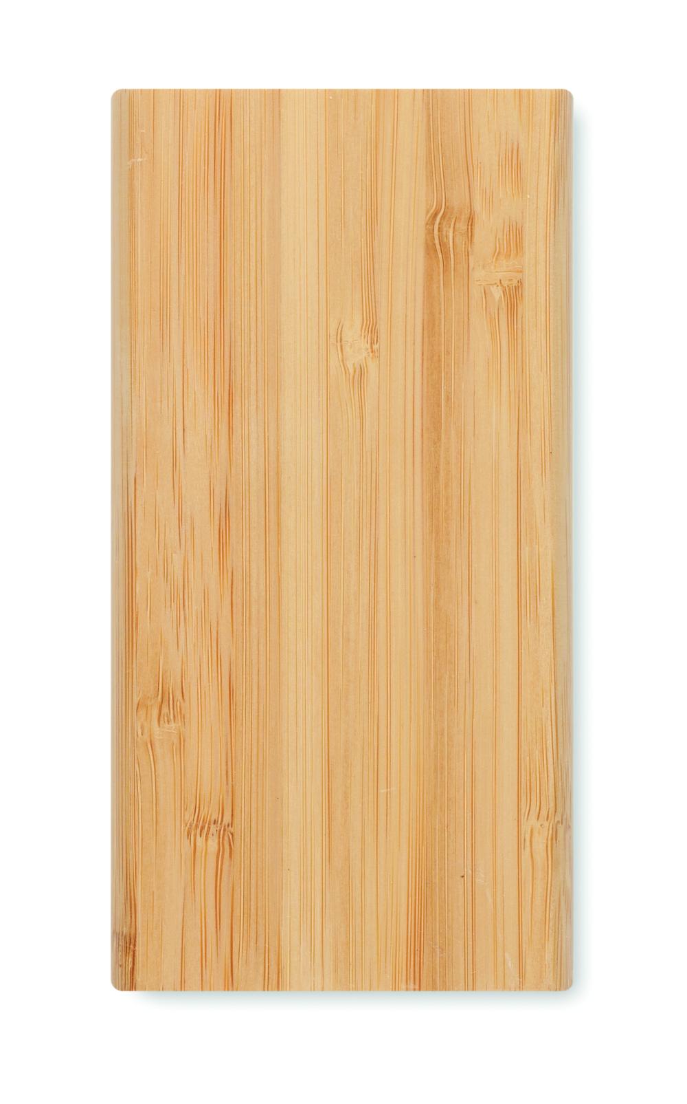 Power bank de bambú 6000 mAh