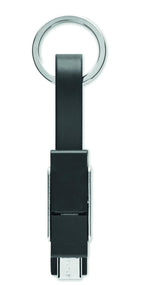 Llavero con cable 4 en 1