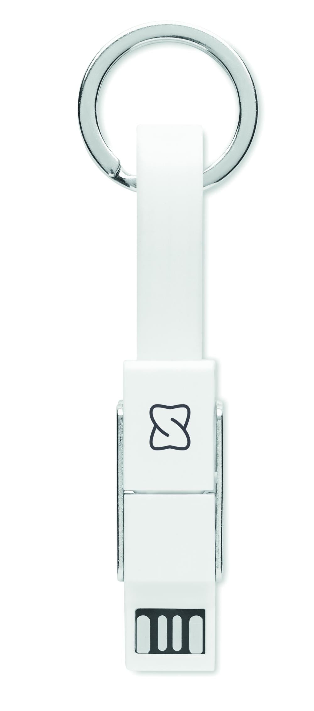 Llavero con cable 4 en 1