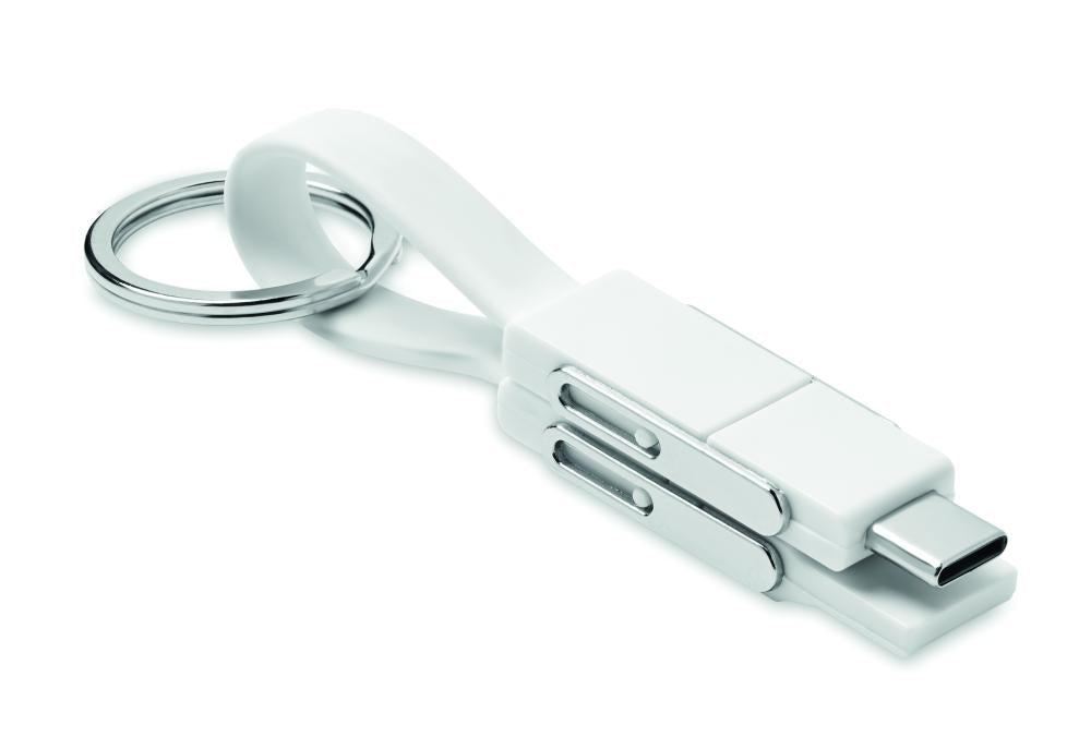 Llavero con cable 4 en 1