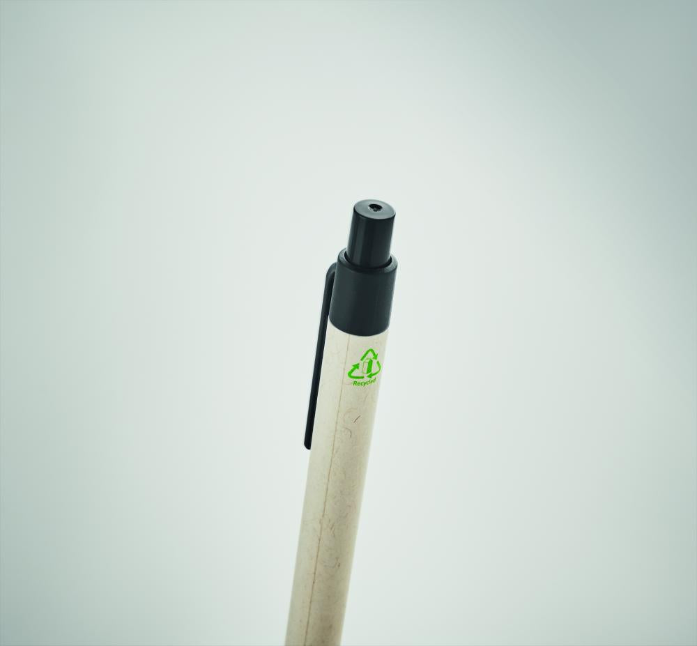 Papel reciclado/ bolígrafo PLA