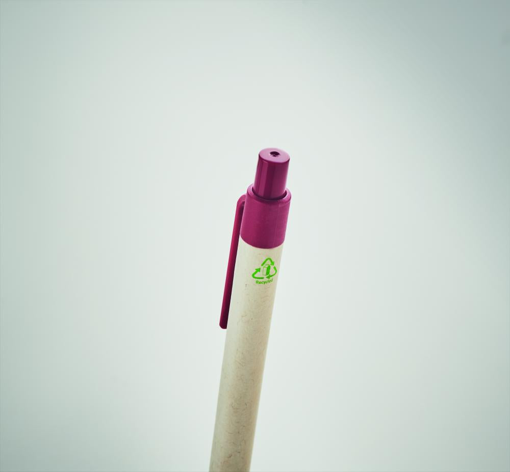 Papel reciclado/ bolígrafo PLA