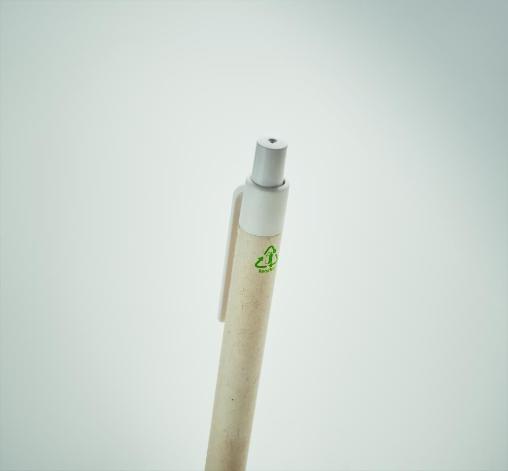 Papel reciclado/ bolígrafo PLA