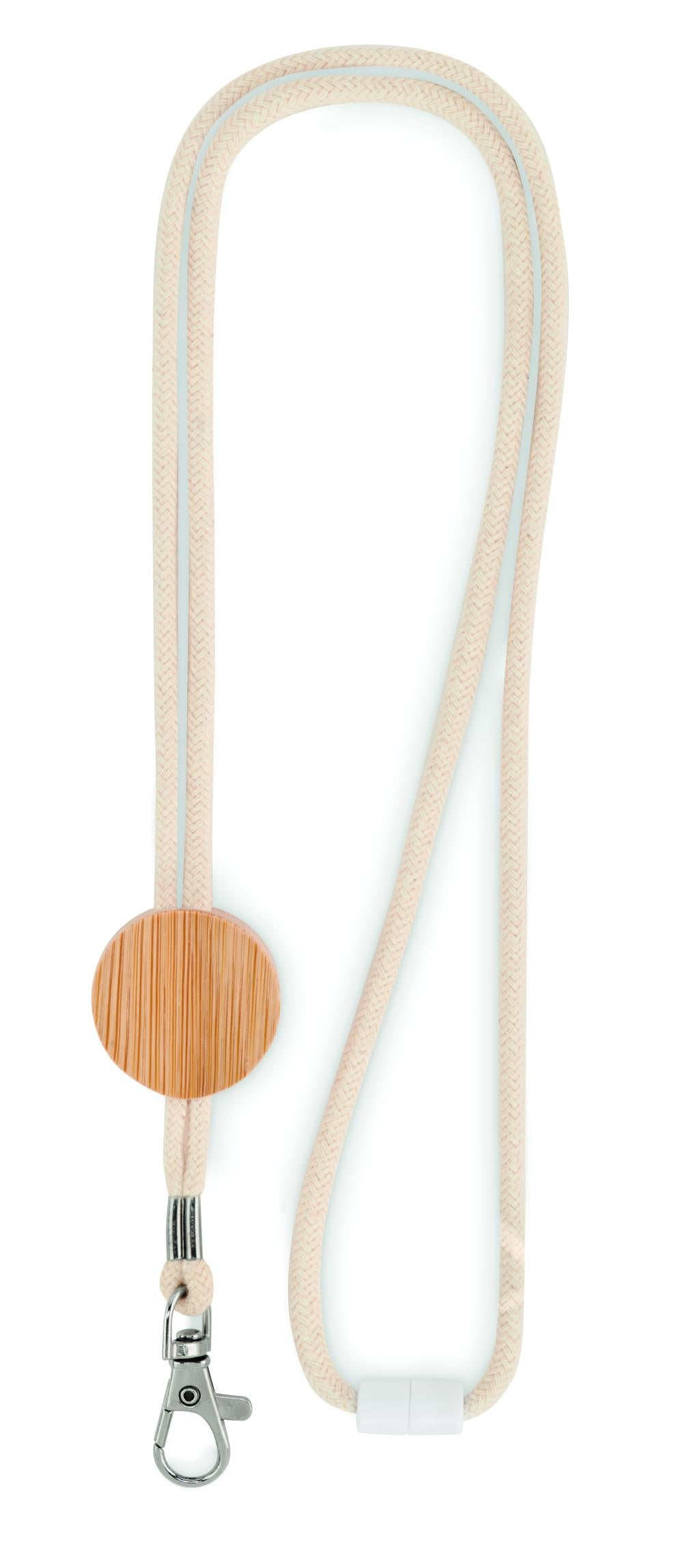 Lanyard algodón con mosquetón
