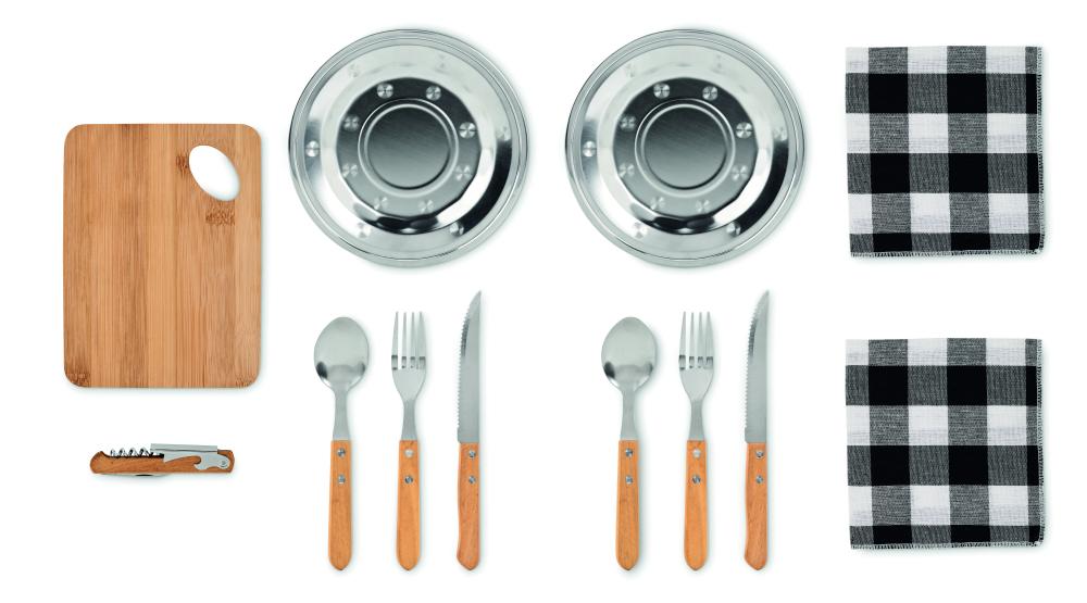 Set picnic 2 personas en bolsa