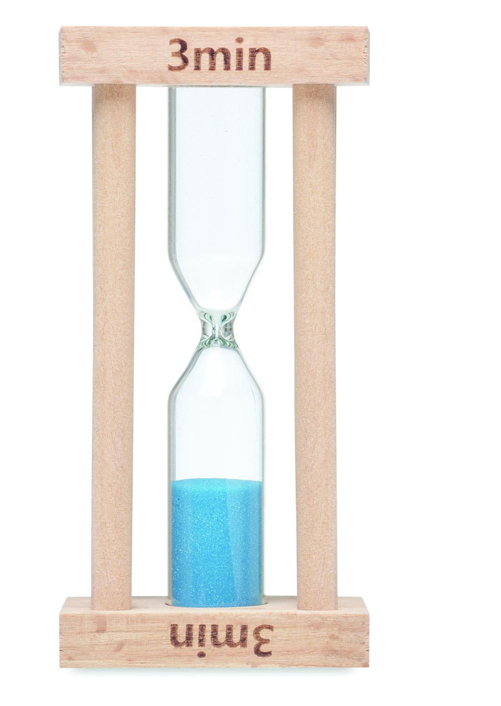 Reloj arena madera 3 minutos