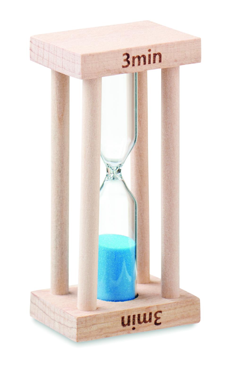 Reloj arena madera 3 minutos