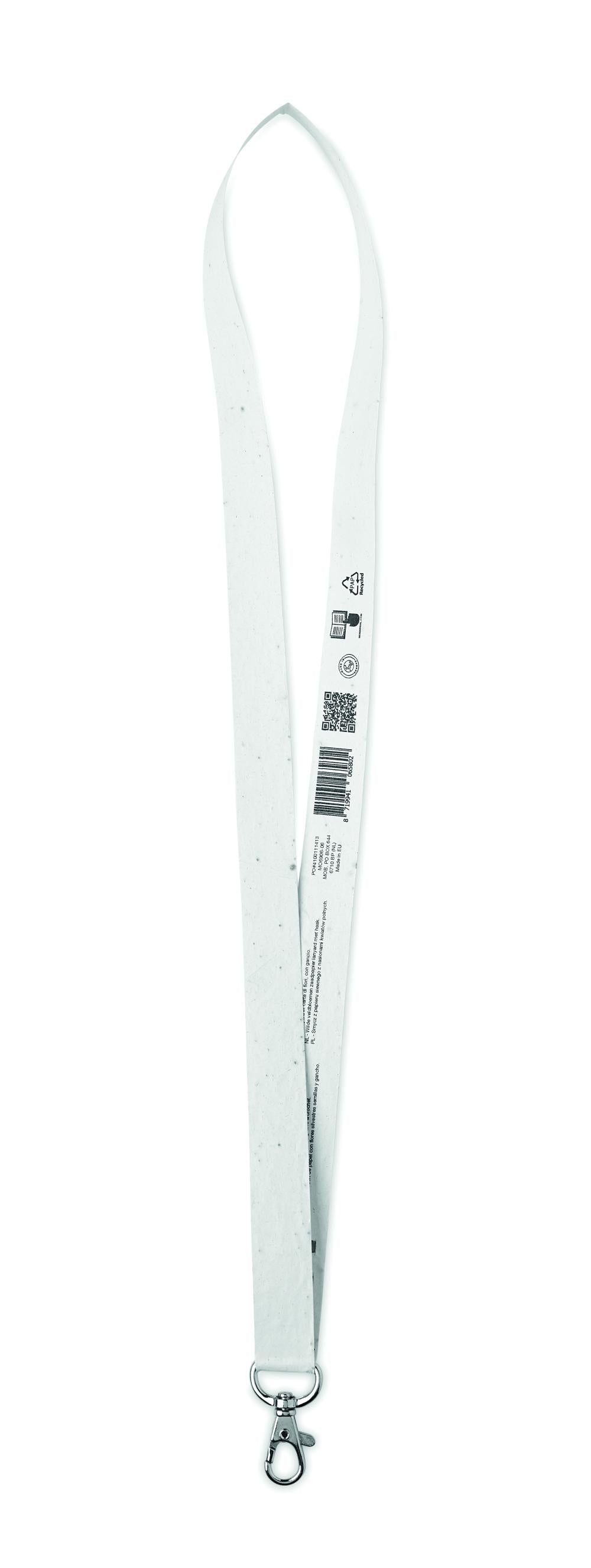 Lanyard papel con semillas