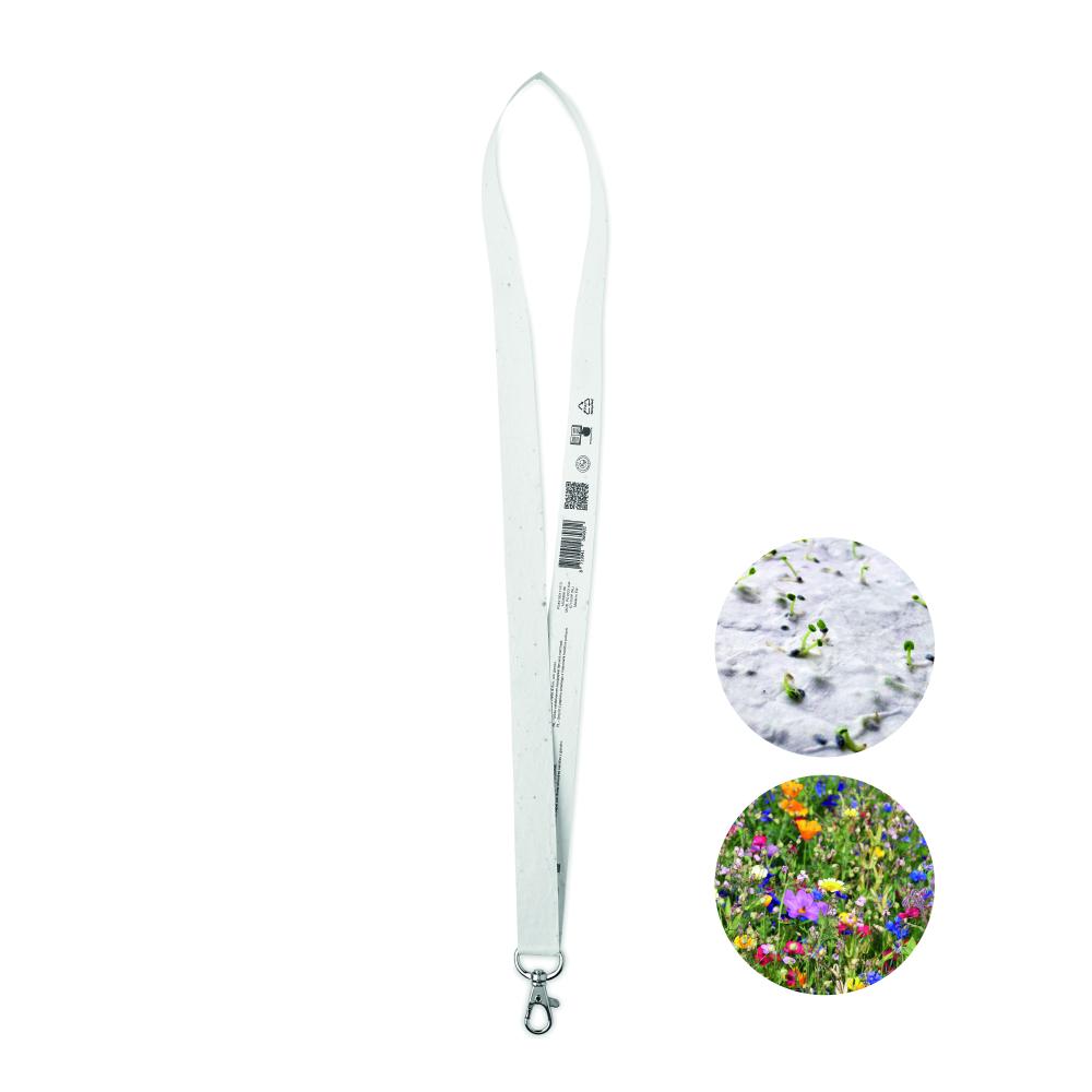 Lanyard papel con semillas