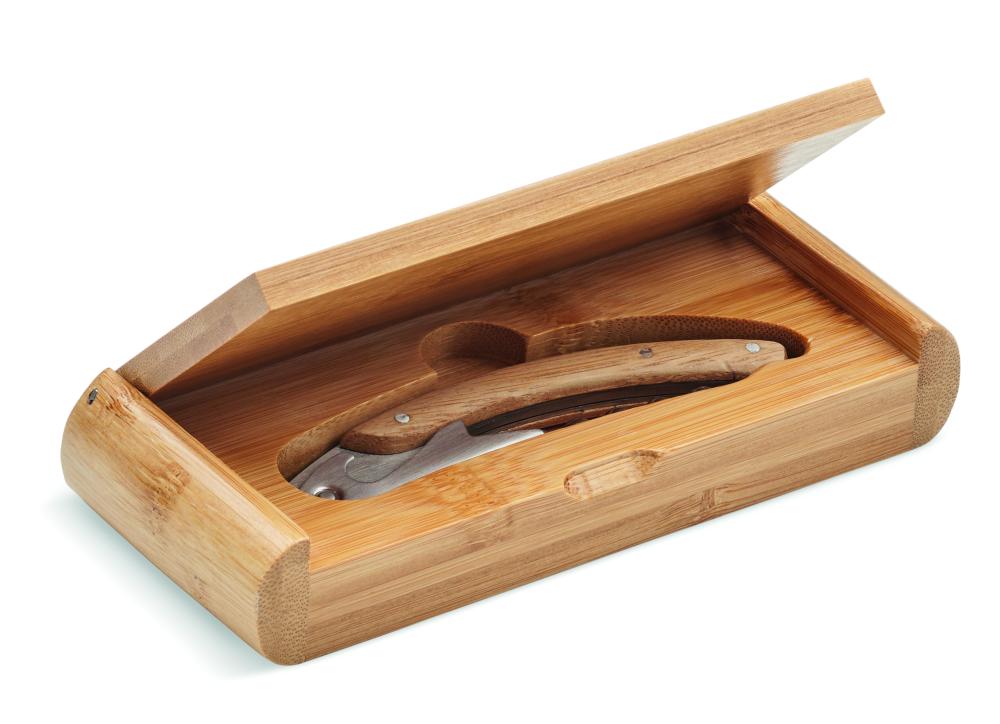 Abridor de camarero de bambú