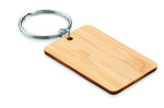 Llavero rectangular de bambú