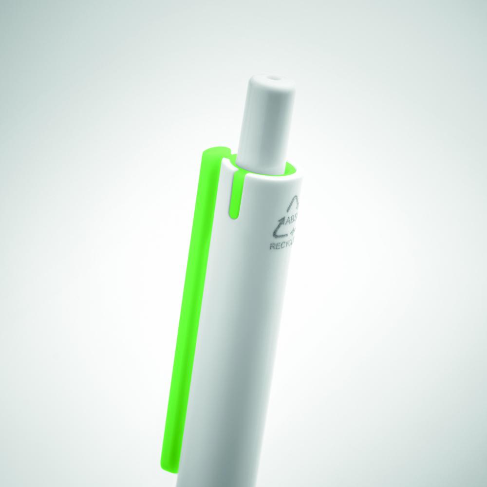 Bolígrafo pulsador ABS reciclad