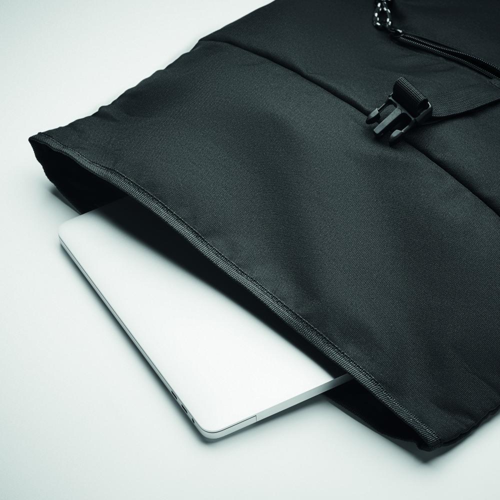 Mochila roll top RPET 600D