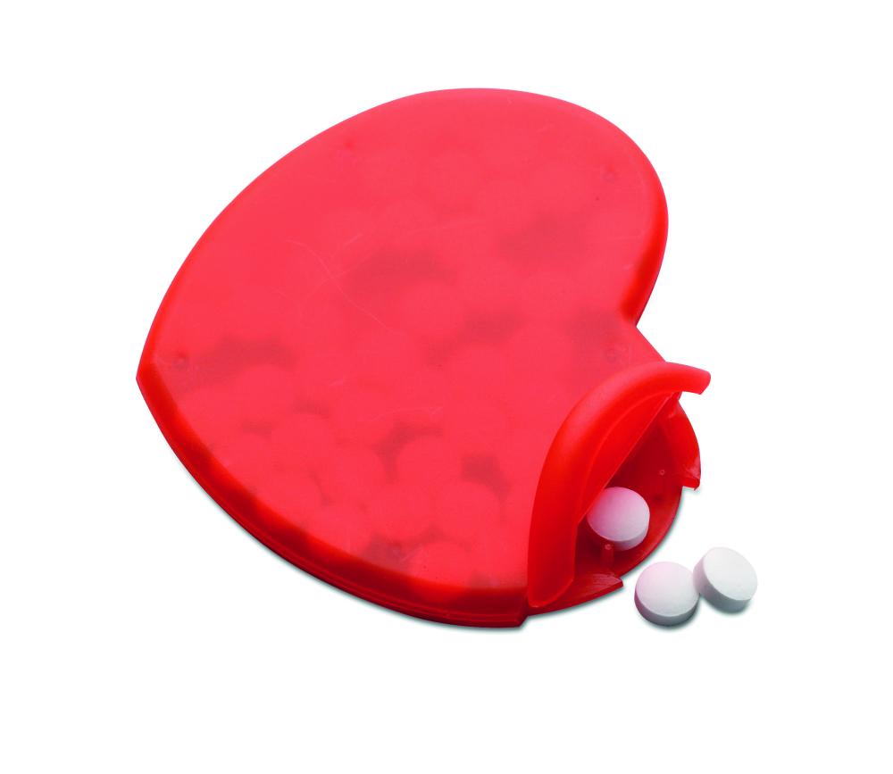 Caja corazón de caramelos