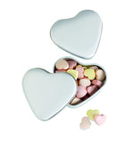 Caja corazón con caramelos
