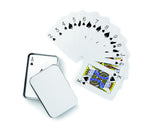 Juego de cartas caja metal