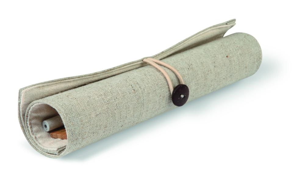 Set papeleria en bolsa algodón