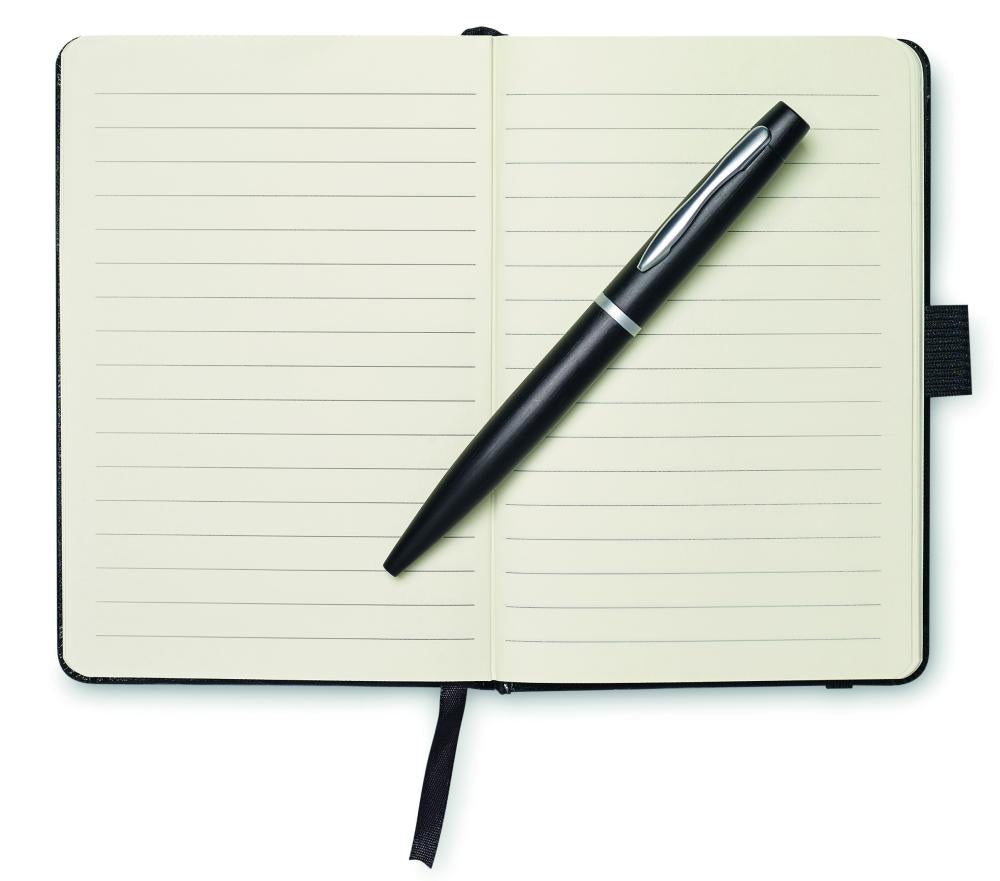 Libreta A6 con bolígrafo
