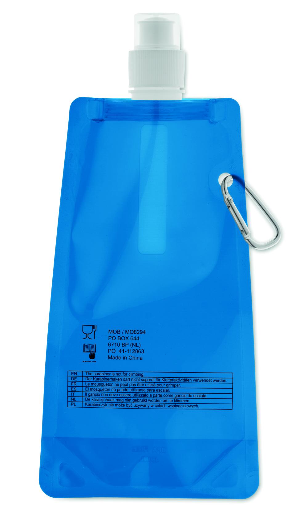 Botella de agua plegable