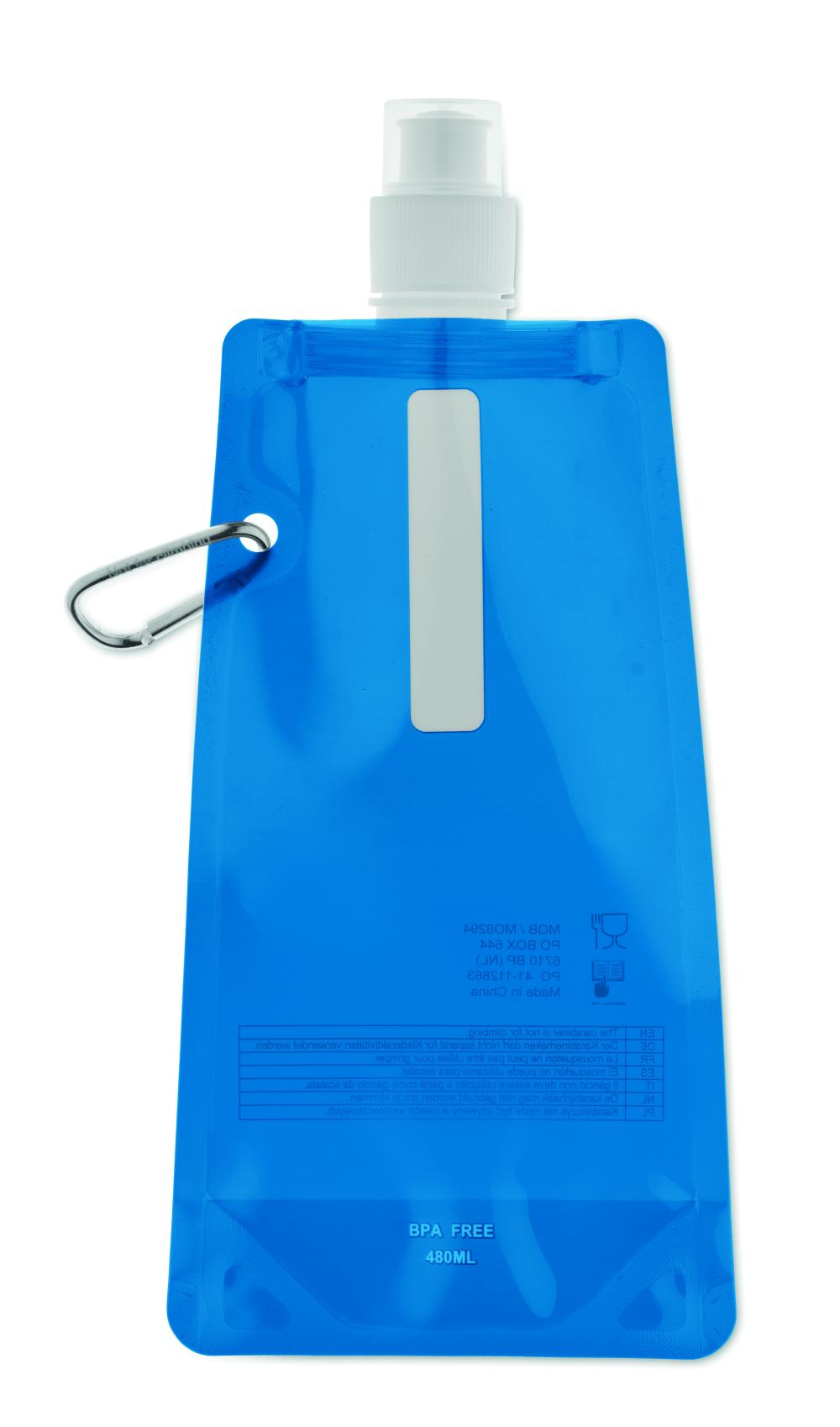 Botella de agua plegable
