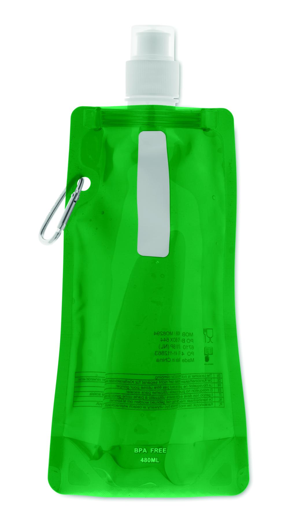 Botella de agua plegable