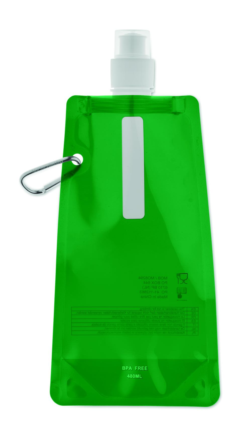 Botella de agua plegable
