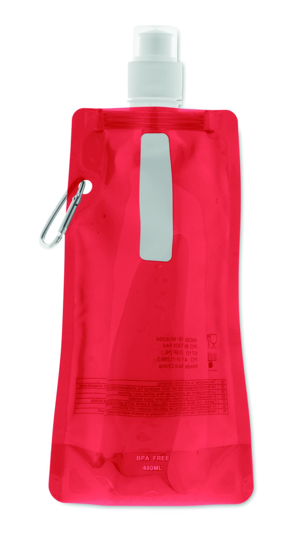 Botella de agua plegable