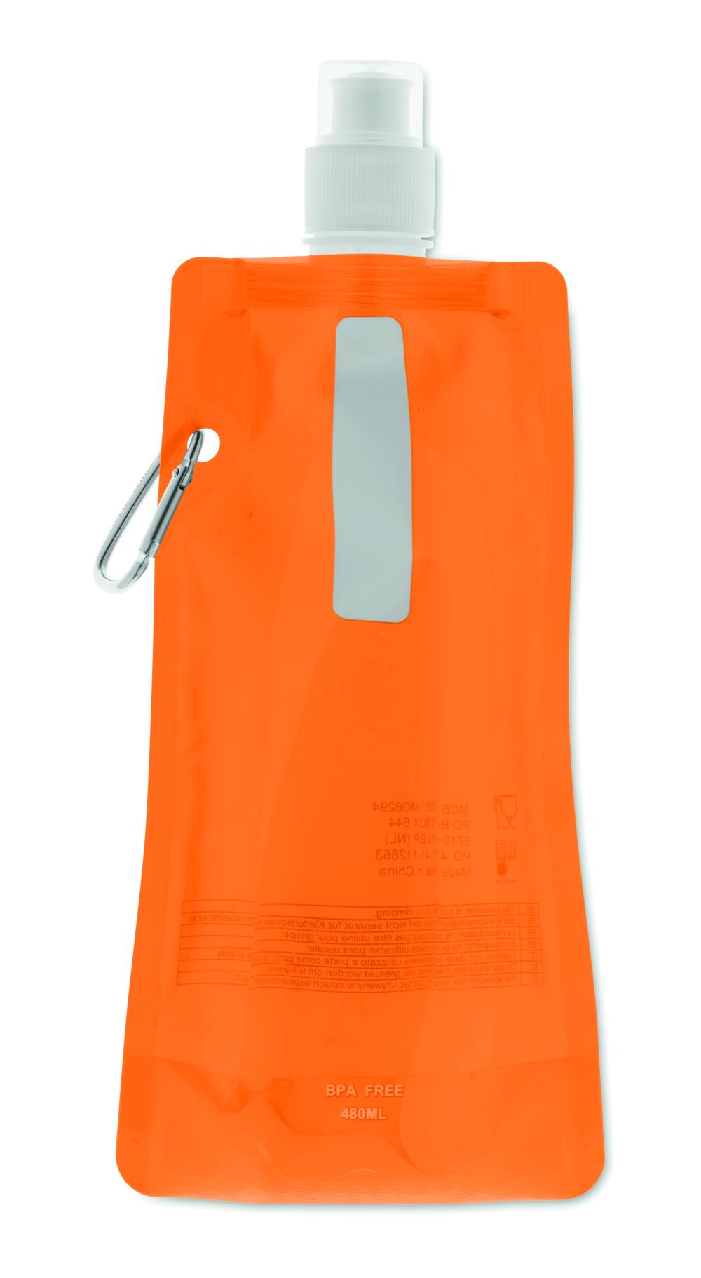 Botella de agua plegable