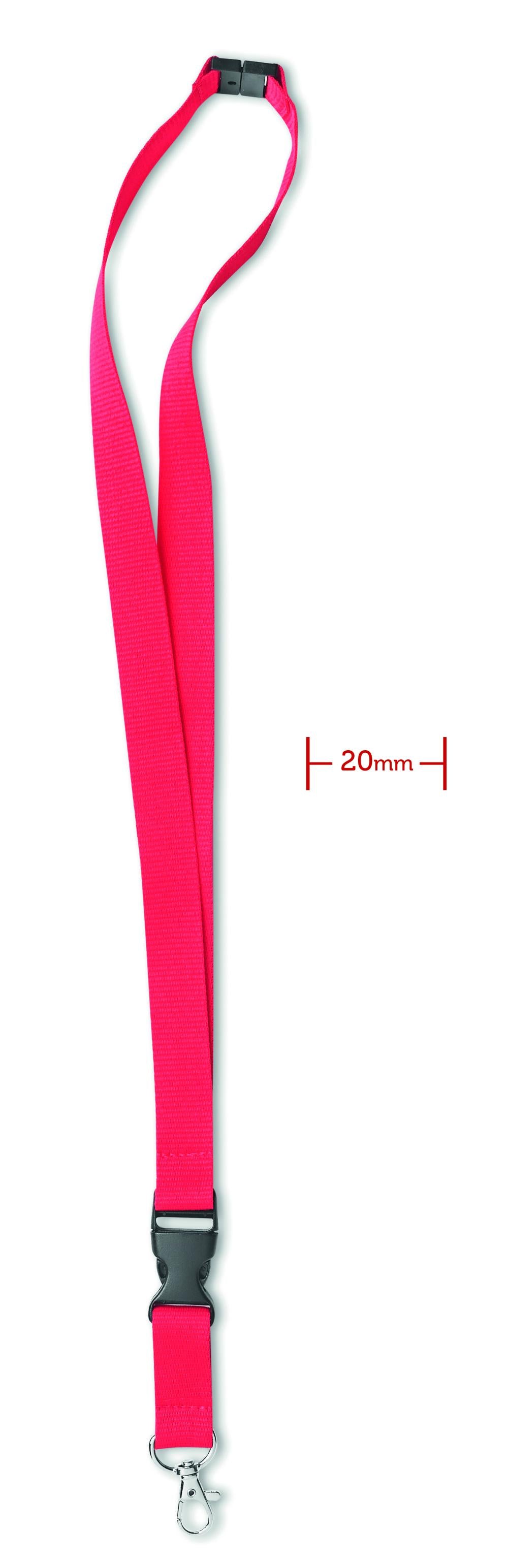 Lanyard con gancho metal 20 mm