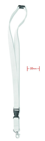 Lanyard con gancho metal 20 mm