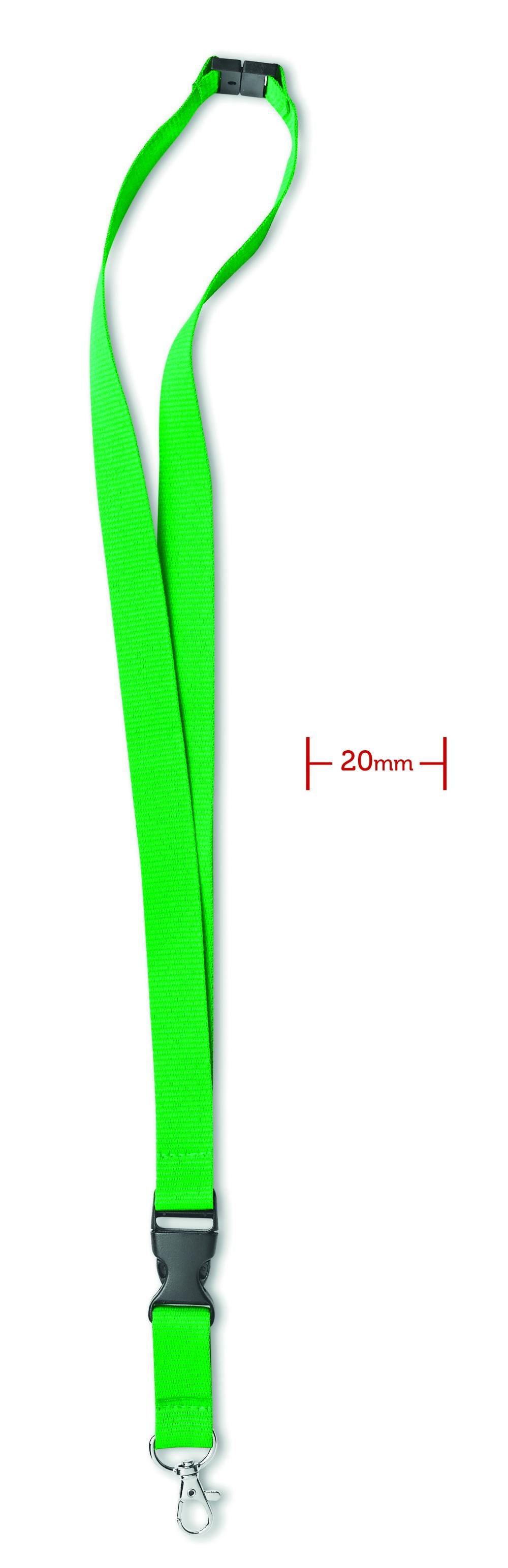 Lanyard con gancho metal 20 mm