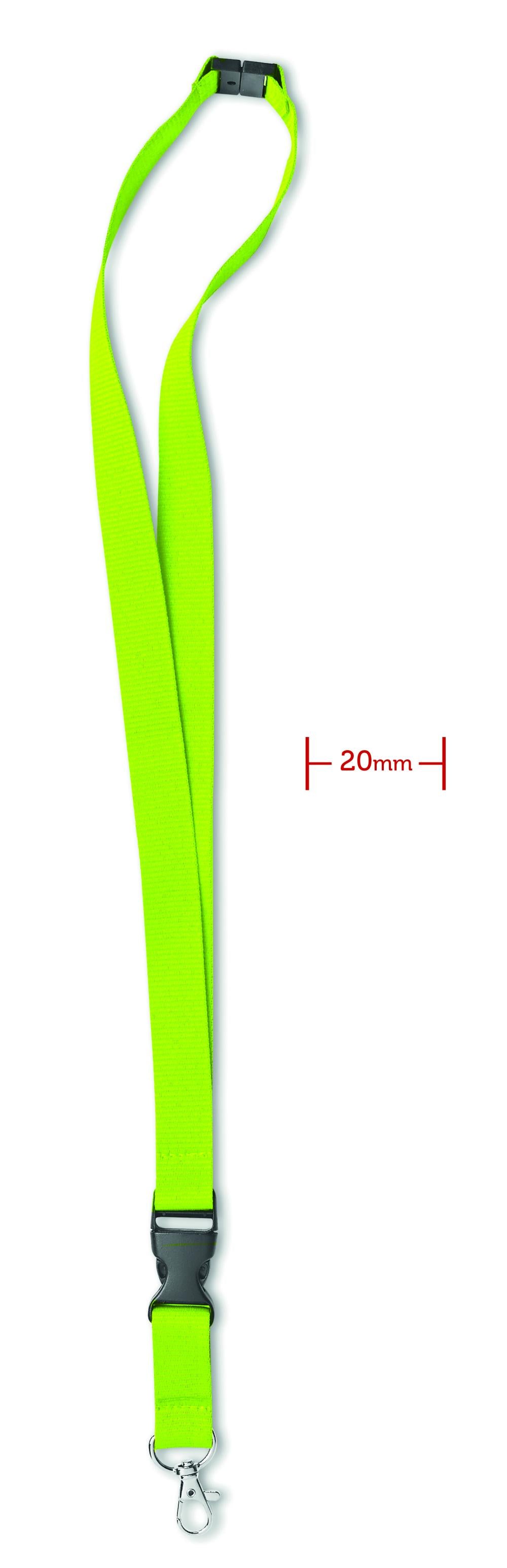 Lanyard con gancho metal 20 mm