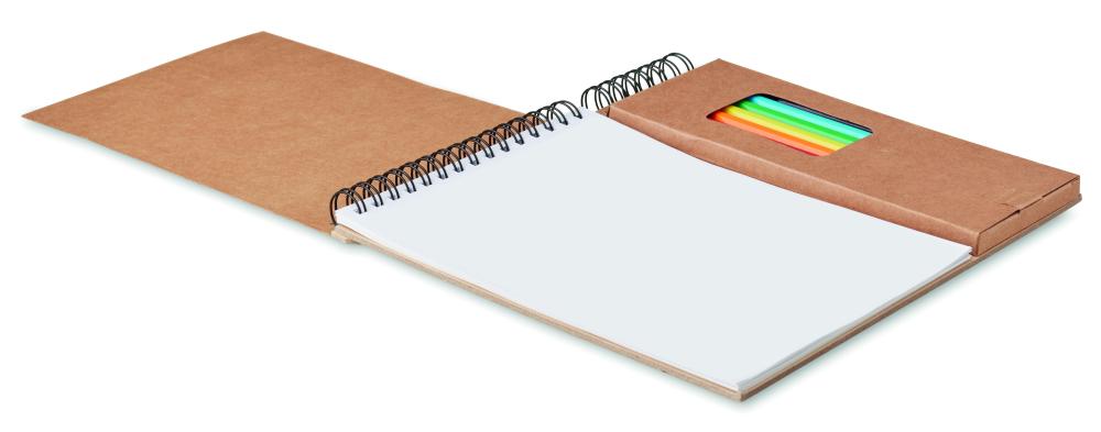 Set de lápices y cuaderno