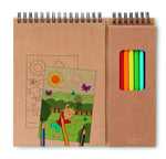 Set de lápices y cuaderno