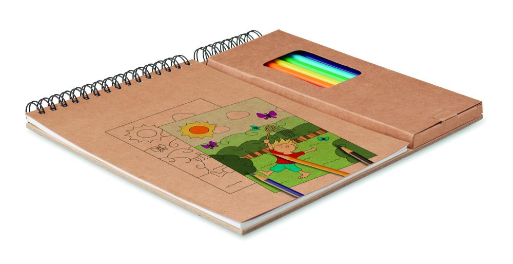 Set de lápices y cuaderno