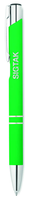 Bolígrafo con acabado caucho