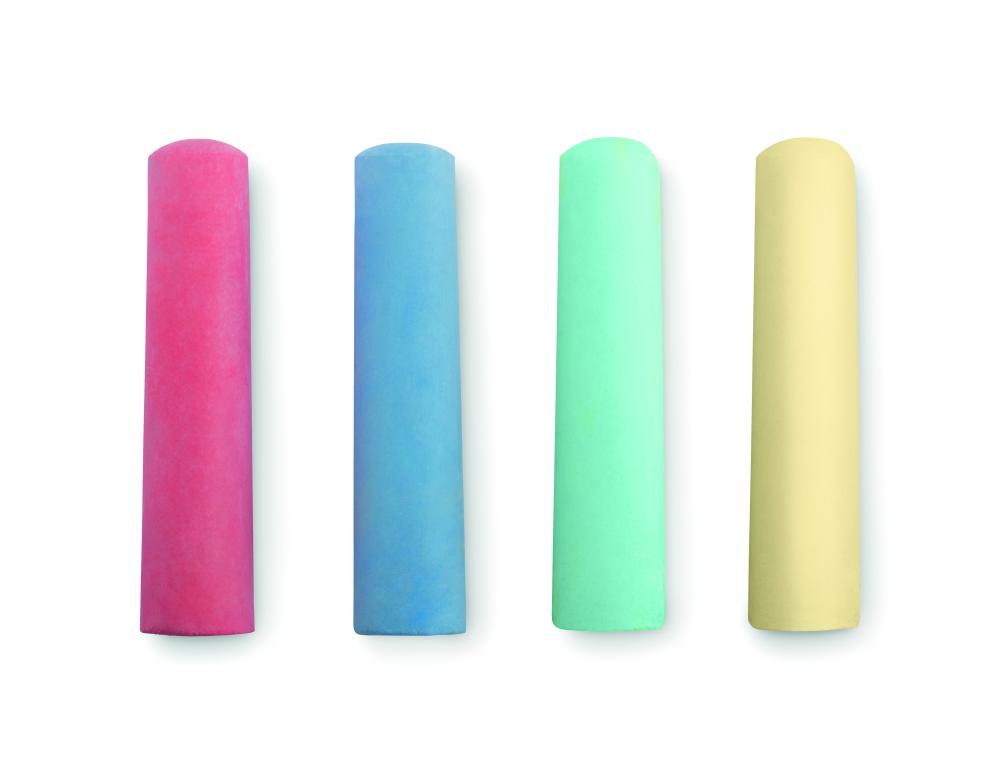 4 tizas de colores
