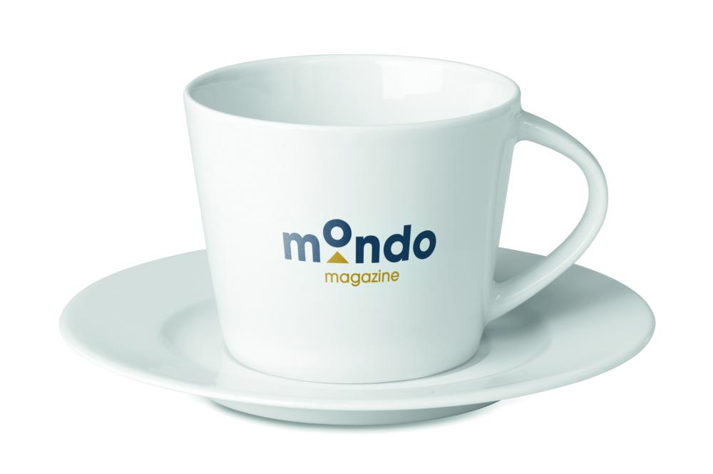 Taza capucciono con platito