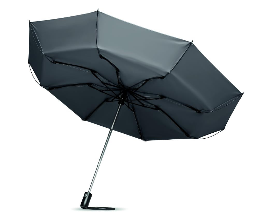 Paraguas plegable y reversible