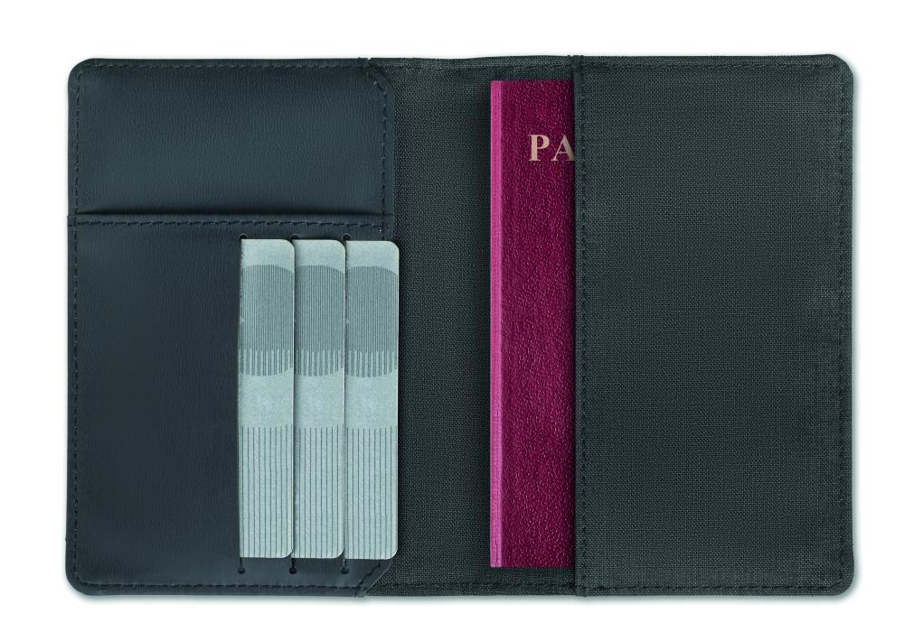 Porta pasaporte jaspeado