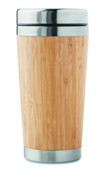 Vaso bambú doble capa 400 ml