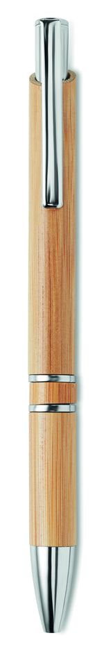 Bolígrafo pulsador bambú