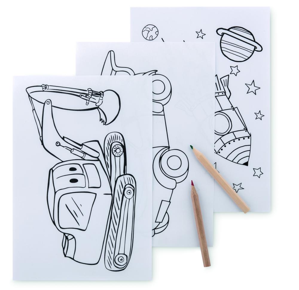 Set de 6 lápices para colorear