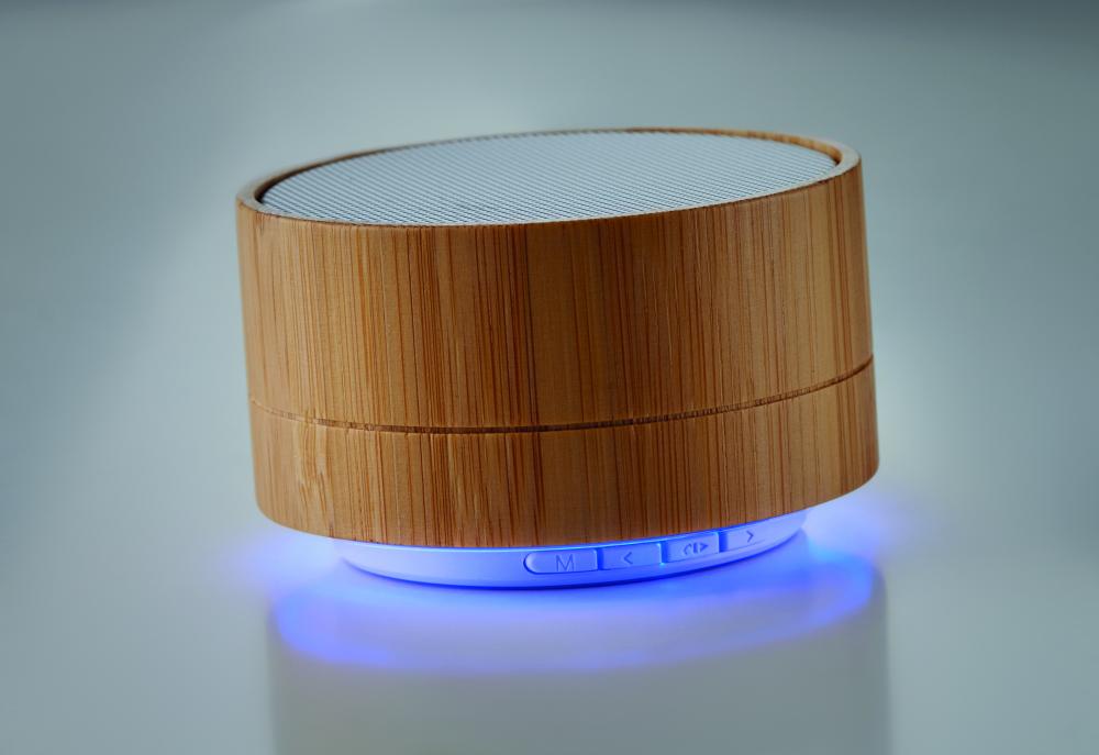 Altavoz inalámbrico bambú