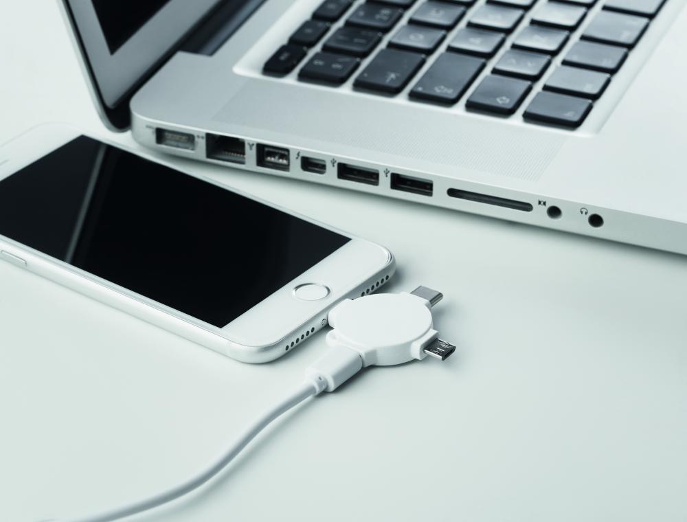 Adaptador con cable 3 en 1