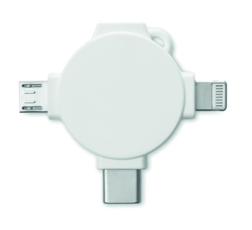 Adaptador con cable 3 en 1