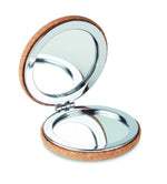 Espejo doble circular corcho