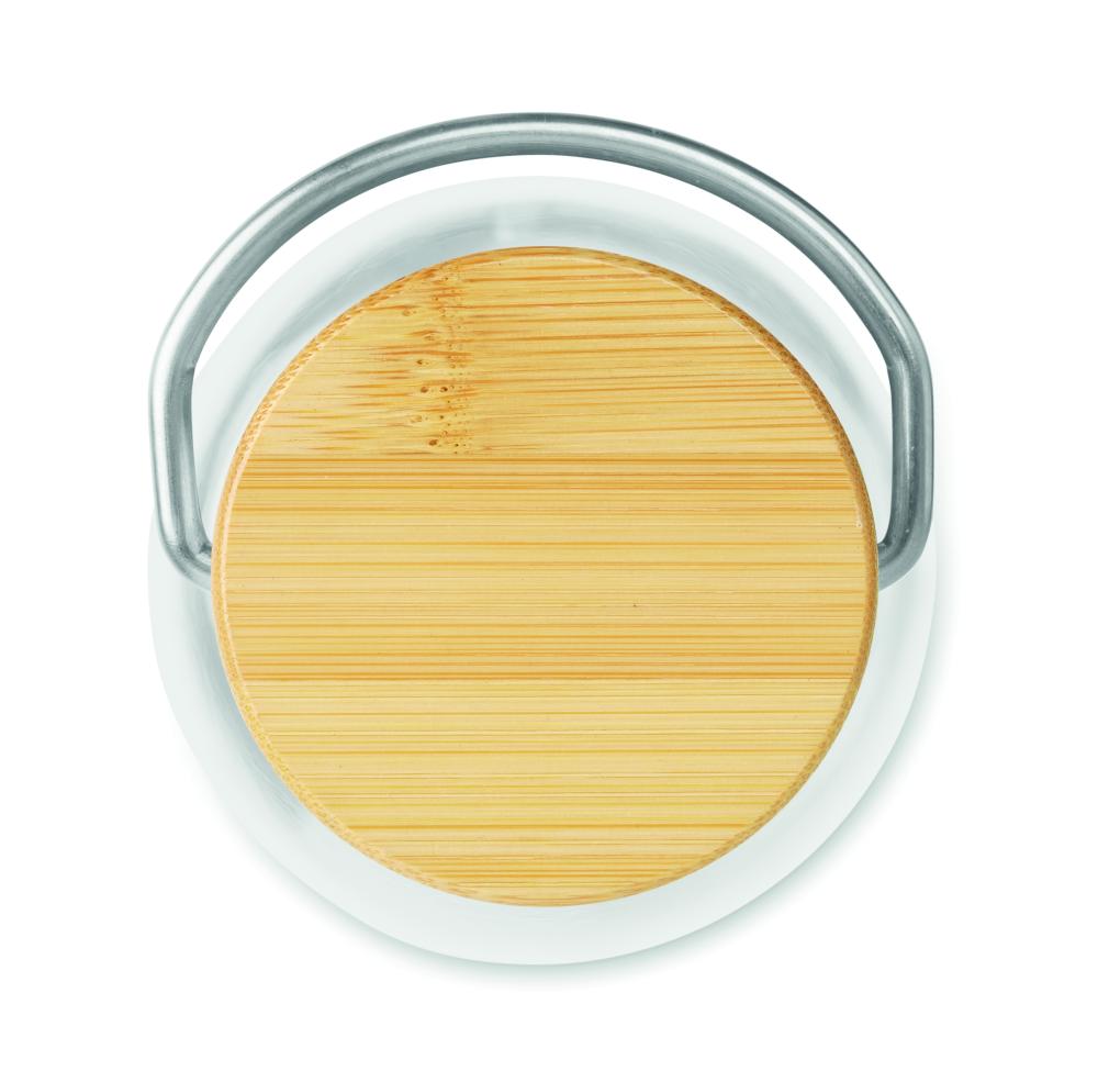 Botella tritan con tapa bambú 8