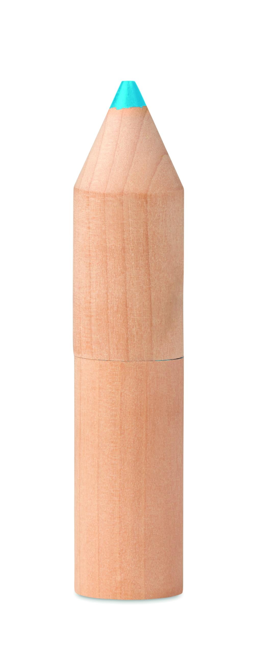 Estuche madera de 6 lápices